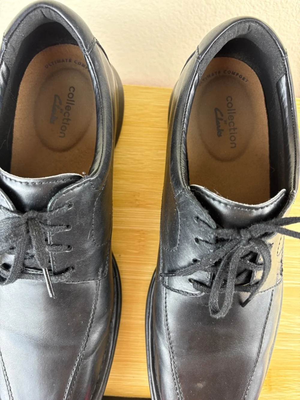 Clarks Men's Kempton Run Black Lace Up Size 12